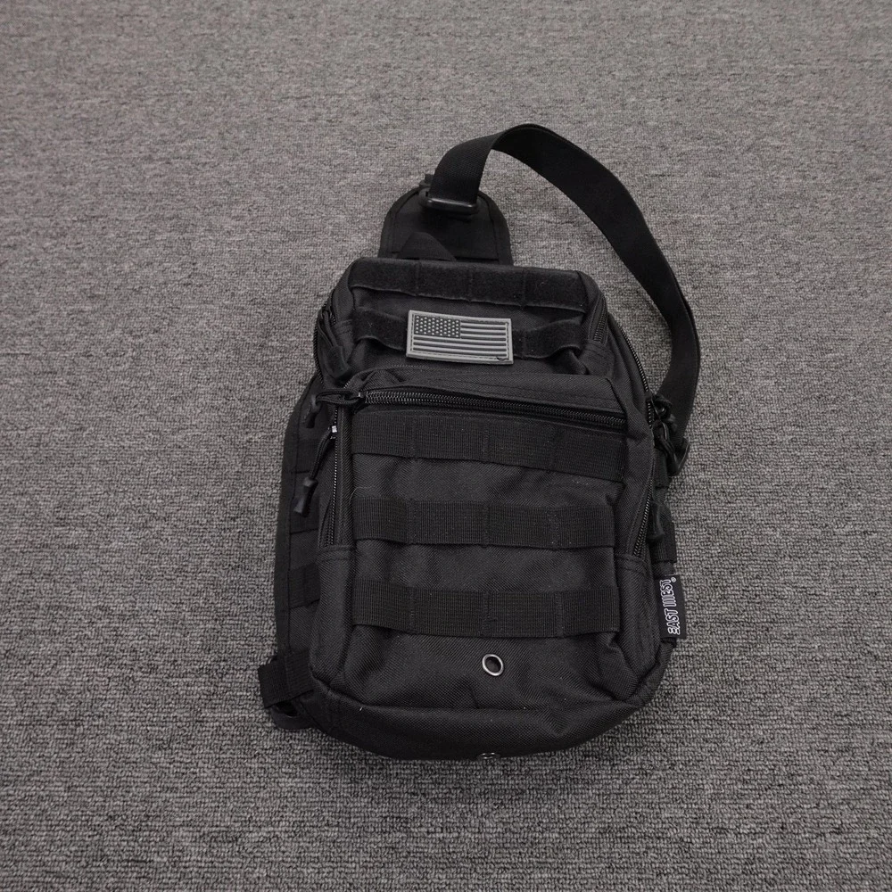 East West Tactical Backpack Black Nylon Mens One Size MOLLE Hunting Sling Pack